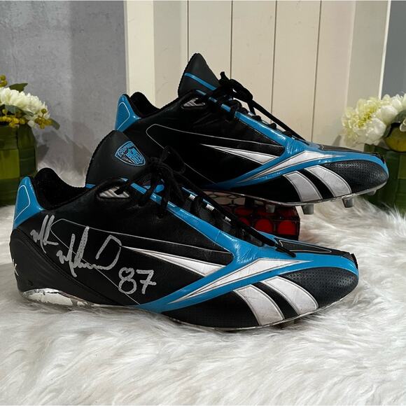Carolina Panthers MUHSIN MUHAMMAD 87 Signed Reebok NFL Equipment Football Cleats main image 4